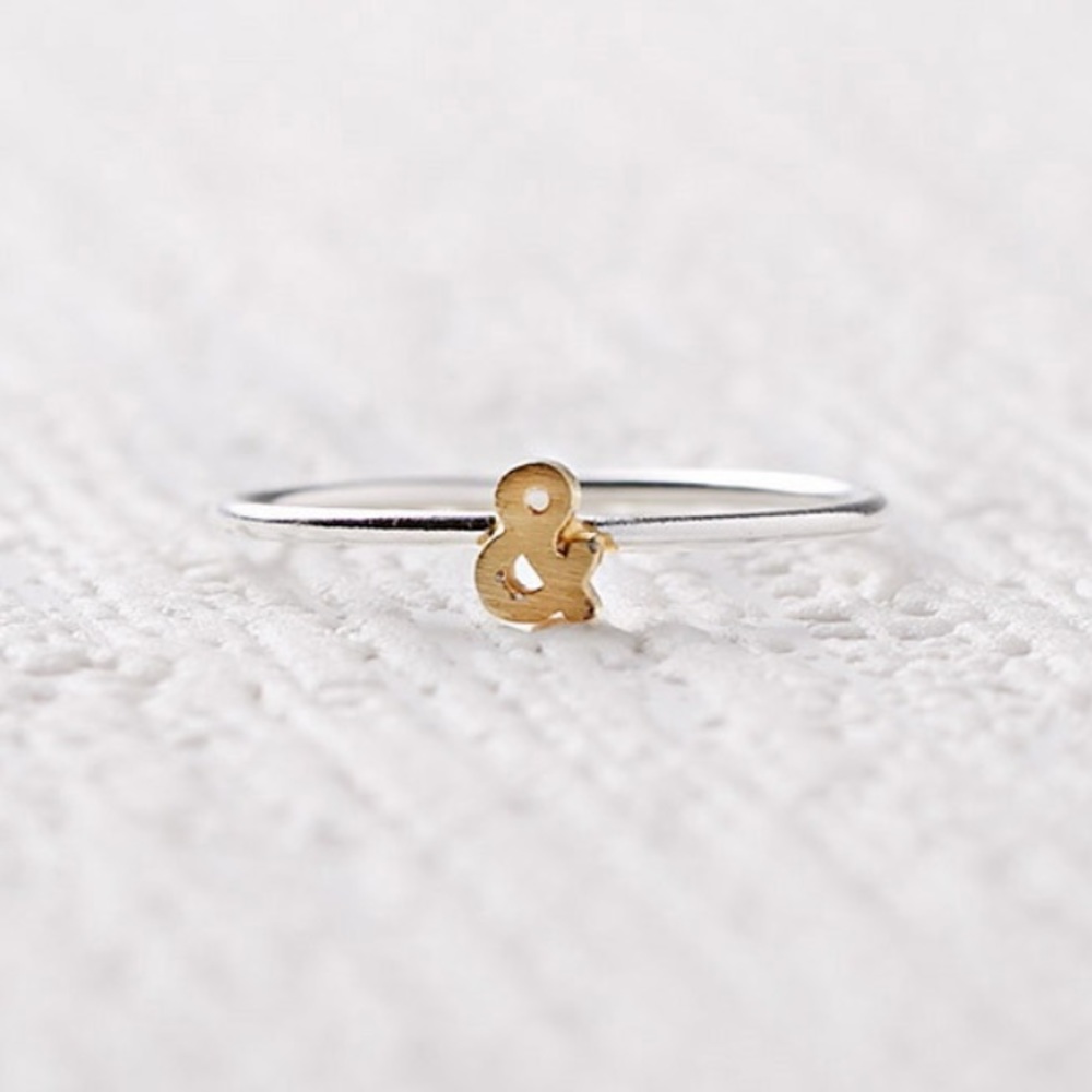 Cool & Interesting “Ampersand” Initial Ring